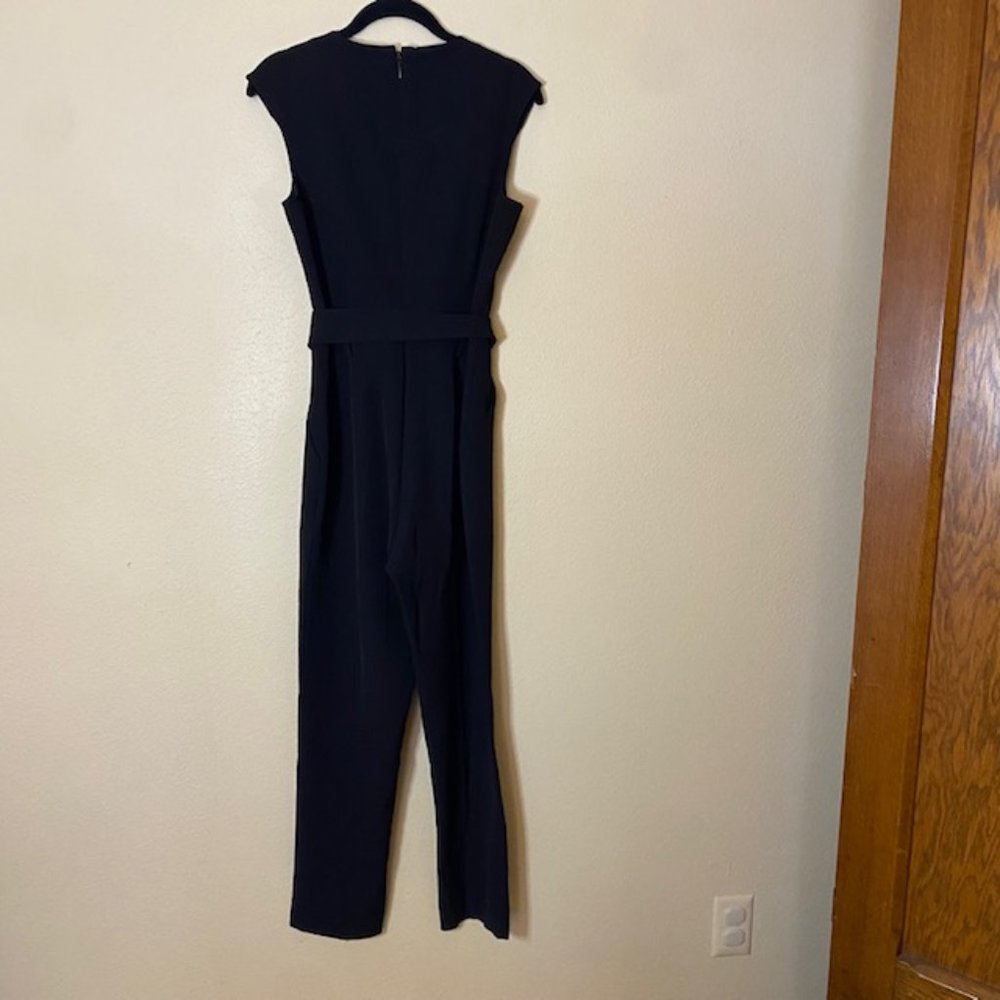 New York and Company Black Belted  Sleeveless Jumpsuit Size S - Picture 2 of 6